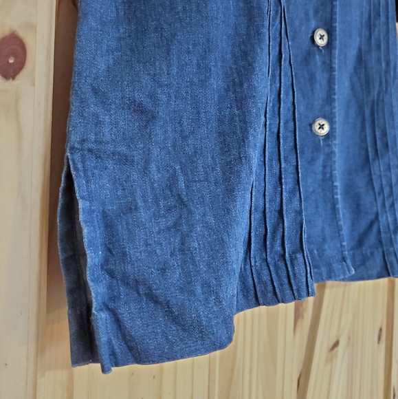 Vintage Alfred Dunner Size 14  Button-Up Embroidered Denim Blouse - Picture 8 of 9